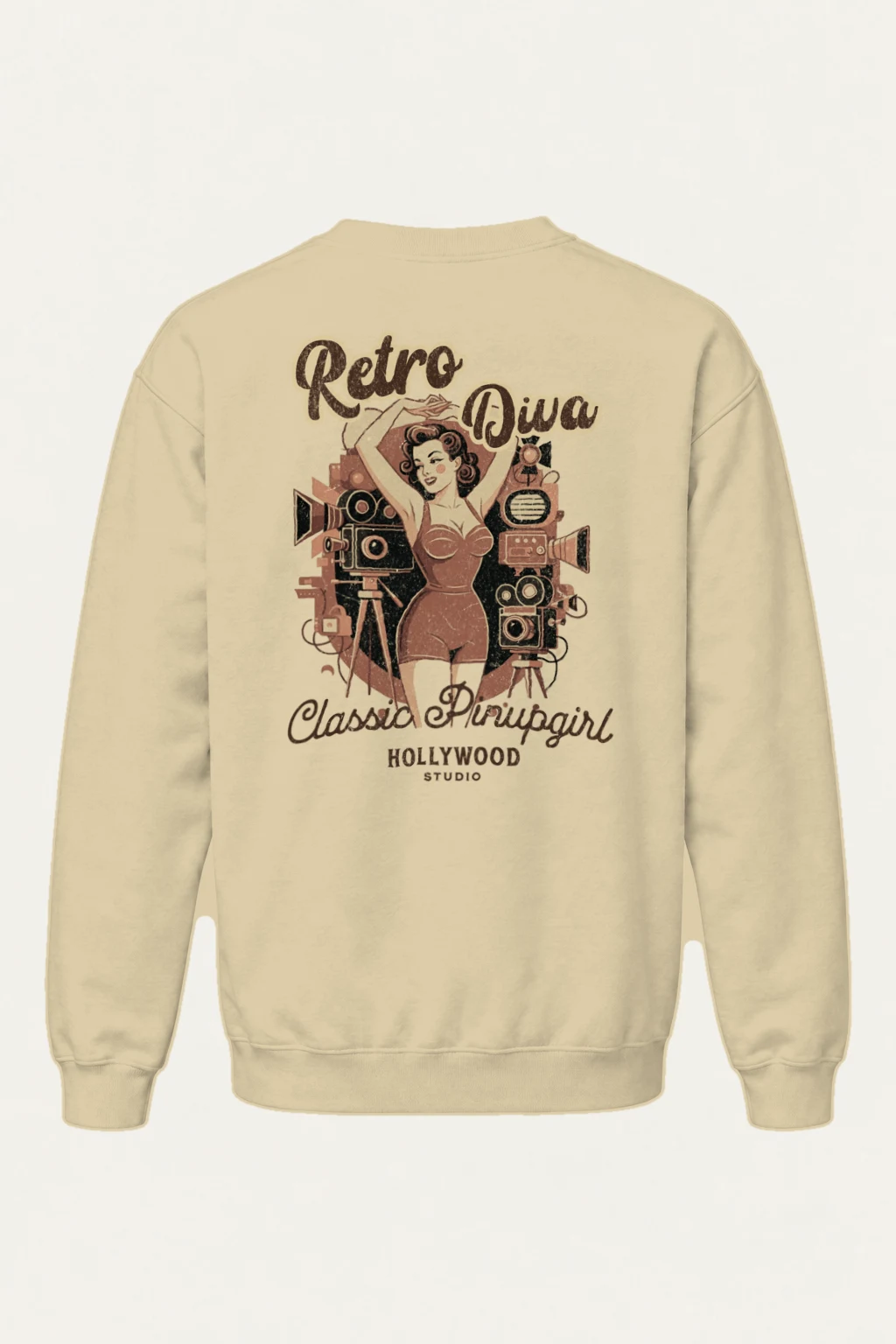 "Hollywood Studio" Heavy Blend Unisex Crewneck Sweatshirt | Gildan 18000