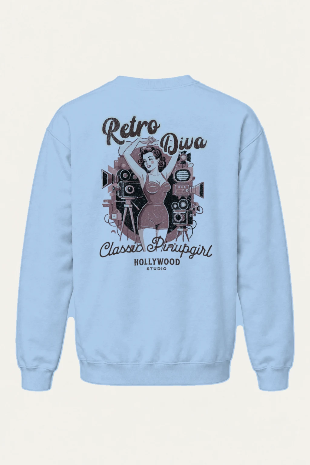 "Hollywood Studio" Heavy Blend Unisex Crewneck Sweatshirt | Gildan 18000