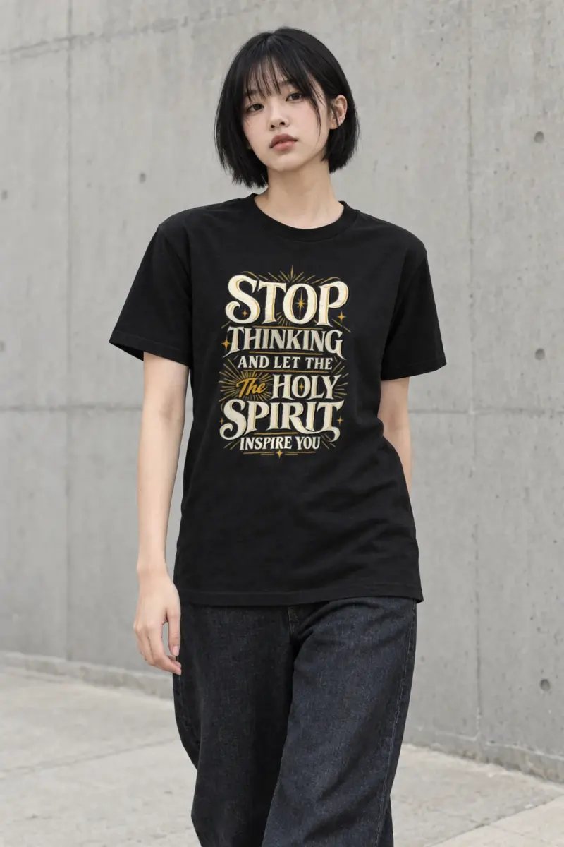 "Holy Spirit Inspiration" Heavyweight Unisex Crewneck T-shirt | Gildan 5000