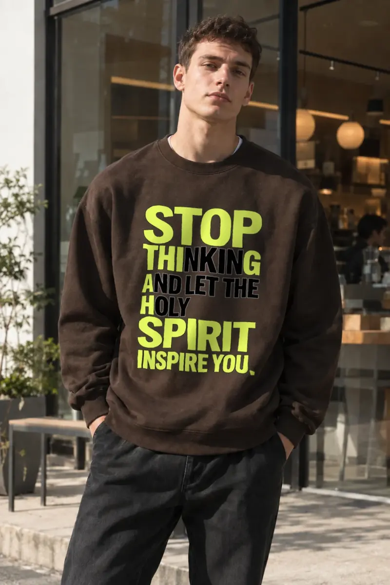"Holy Spirit Inspire" Heavy Blend Unisex Crewneck Sweatshirt | Gildan 18000