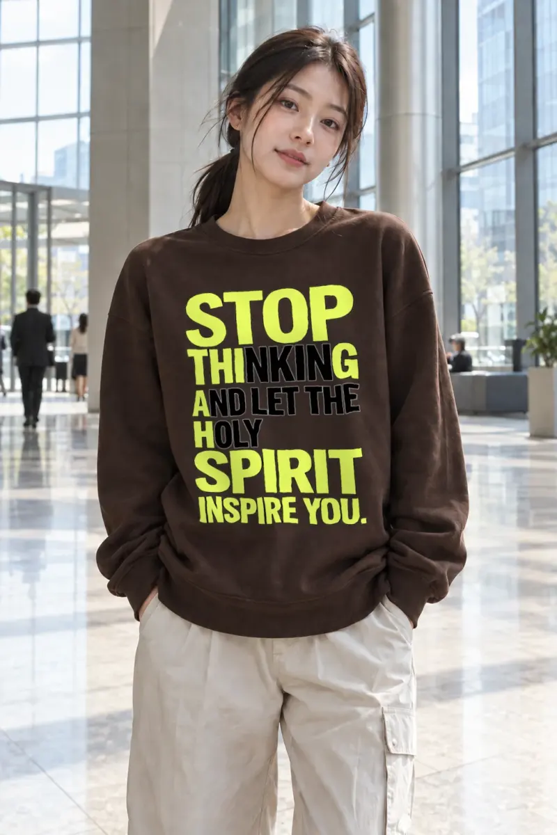 "Holy Spirit Inspire" Heavy Blend Unisex Crewneck Sweatshirt | Gildan 18000