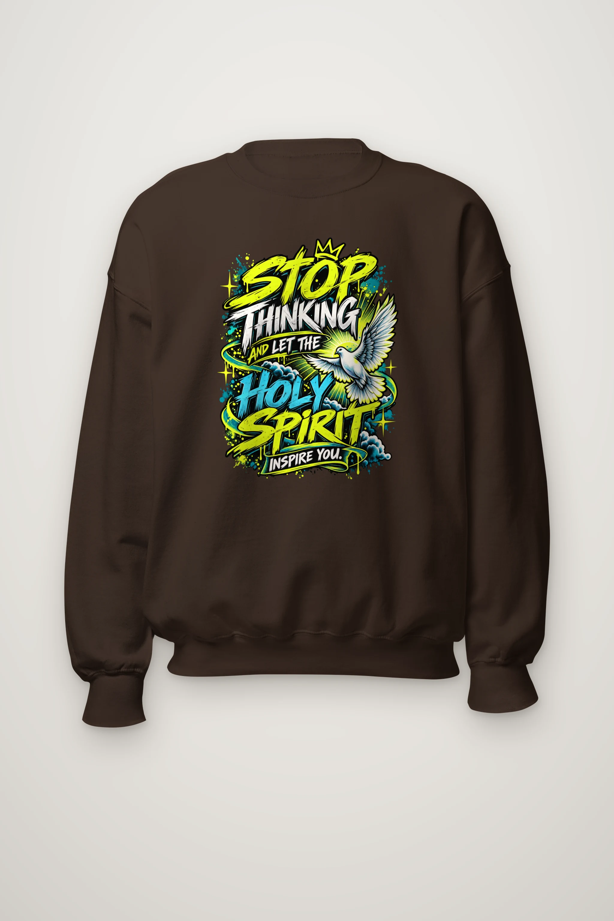 "Stop Thinking Graffiti Crew" Heavy Blend Unisex Crewneck Sweatshirt
