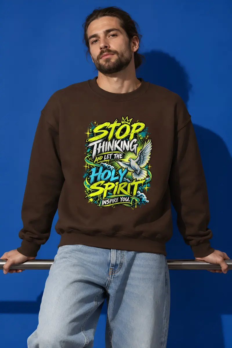 "Stop Thinking Graffiti Crew" Heavy Blend Unisex Crewneck Sweatshirt