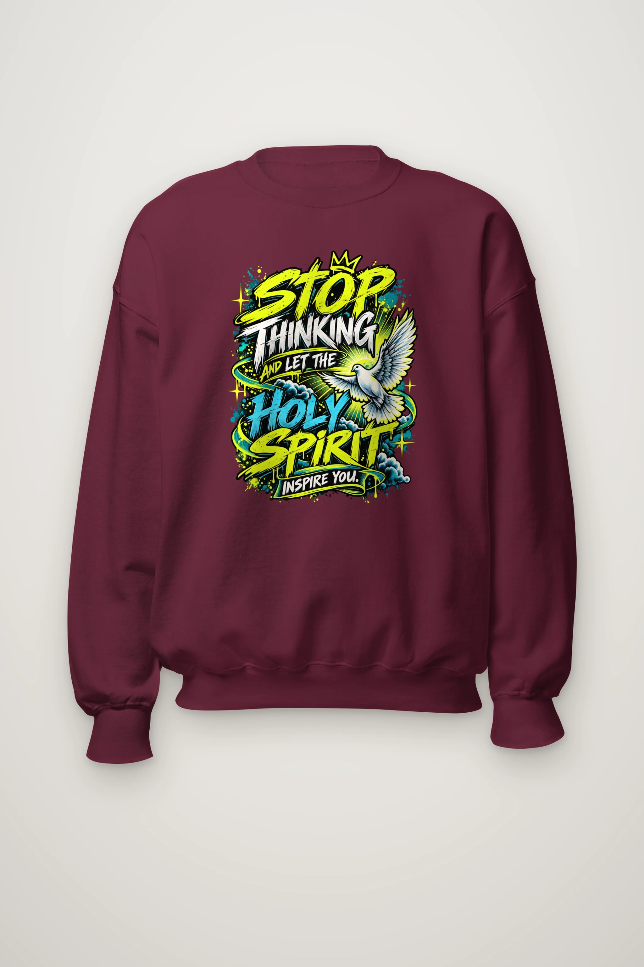 "Stop Thinking Graffiti Crew" Heavy Blend Unisex Crewneck Sweatshirt