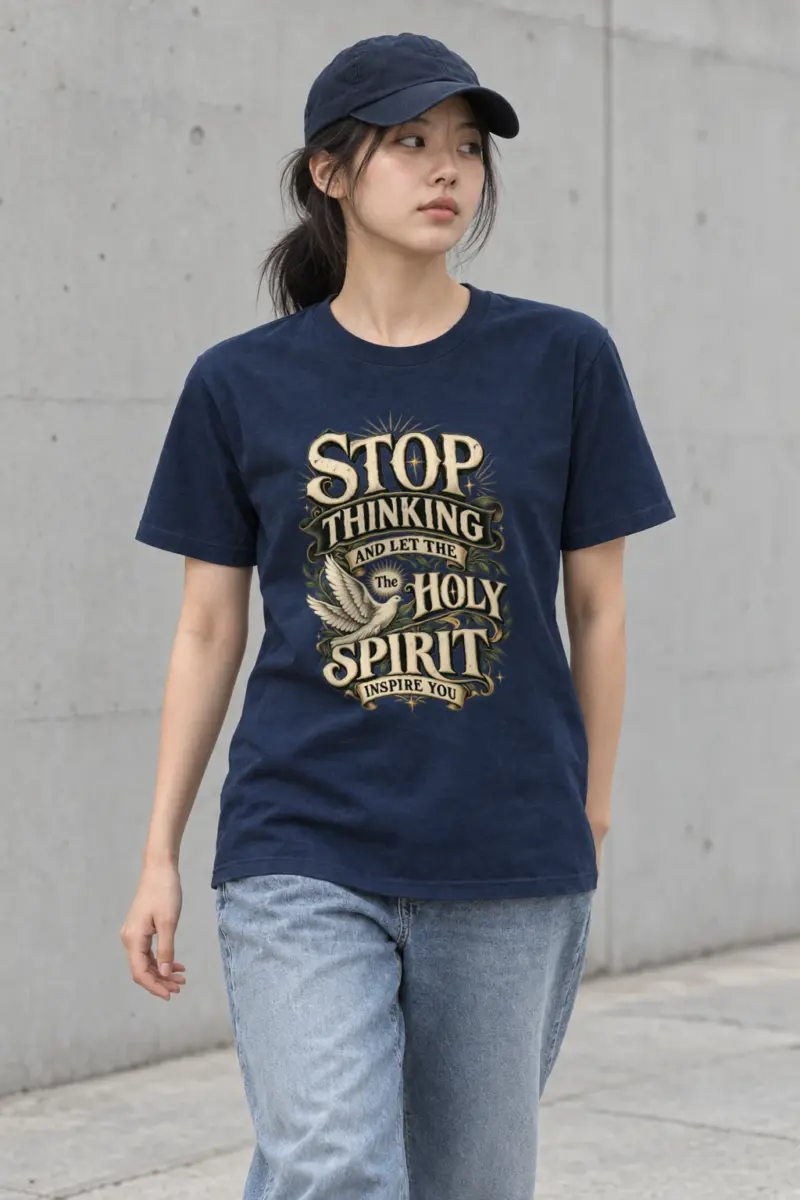 "Holy Spirit Inspire" Heavyweight Unisex Crewneck T-shirt | Gildan 5000