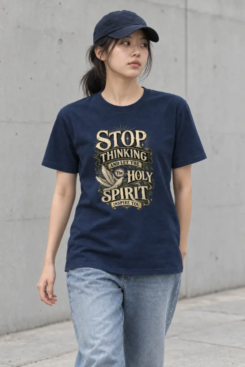 "Holy Spirit Inspire" Heavyweight Unisex Crewneck T-shirt