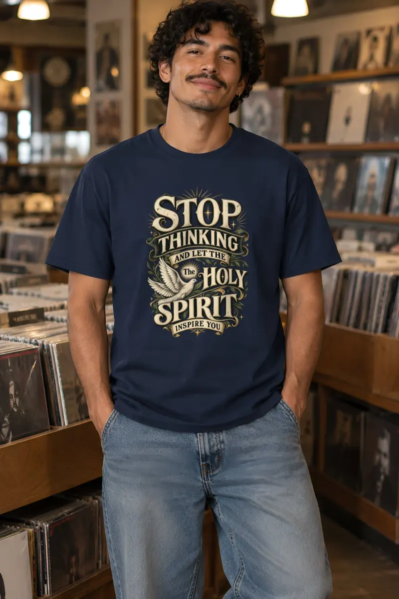 "Holy Spirit Inspire" Heavyweight Unisex Crewneck T-shirt