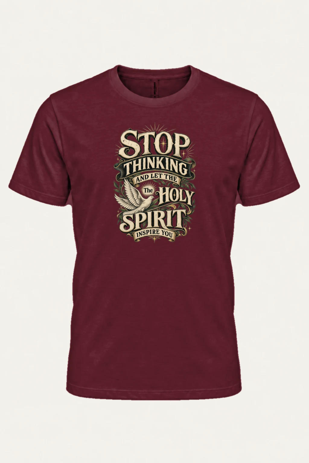 "Holy Spirit Inspire" Heavyweight Unisex Crewneck T-shirt | Gildan 5000