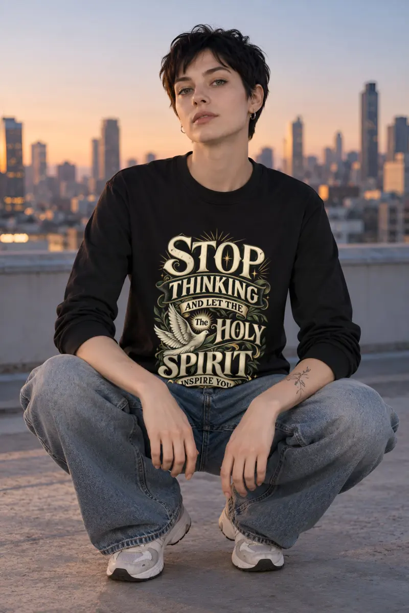 "Holy Spirit Inspire" Unisex Longsleeve T-shirt