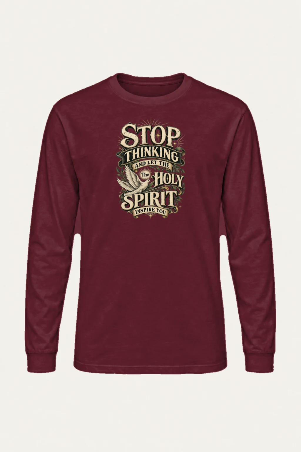 "Holy Spirit Inspire" Unisex Longsleeve T-shirt | Gildan 2400