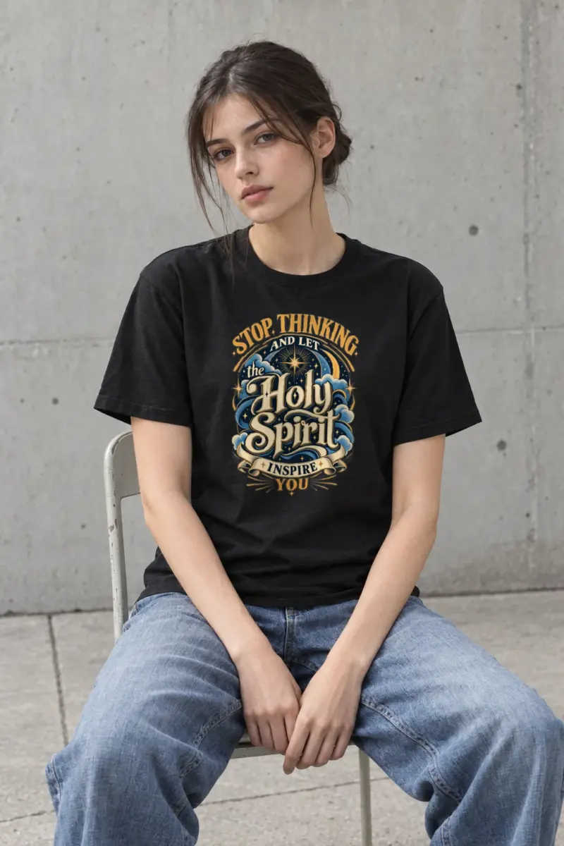 "Holy Spirit Inspire You" Heavyweight Unisex Crewneck T-shirt