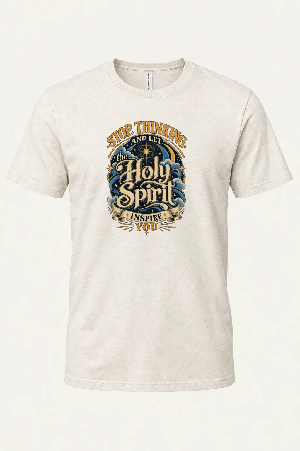 "Holy Spirit Inspire You" Heavyweight Unisex Crewneck T-shirt | Gildan 5000