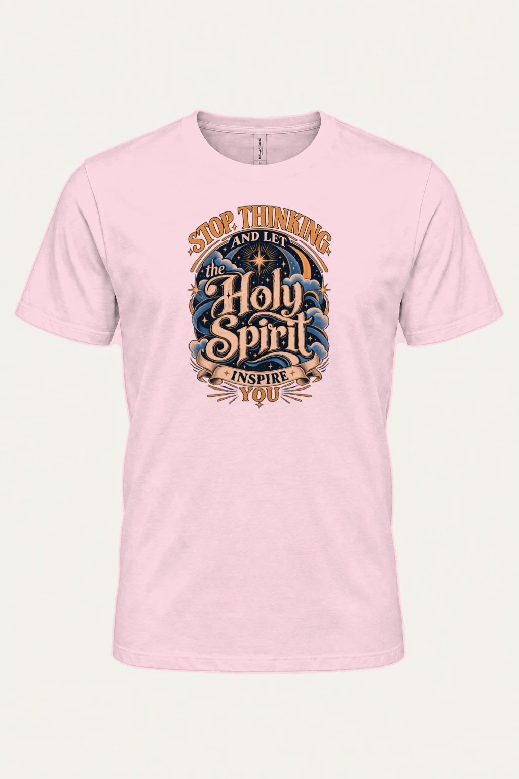 "Holy Spirit Inspire You" Heavyweight Unisex Crewneck T-shirt | Gildan 5000