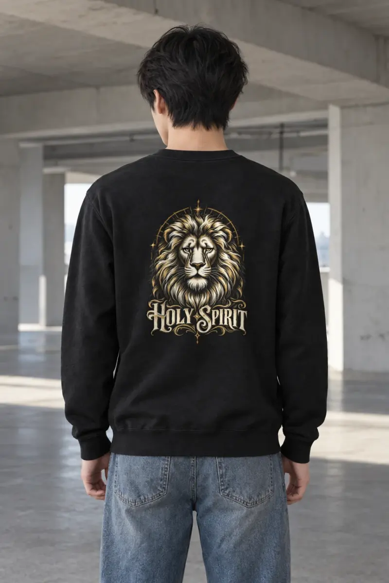 "Holy Spirit Lion" Heavy Blend Unisex Crewneck Sweatshirt