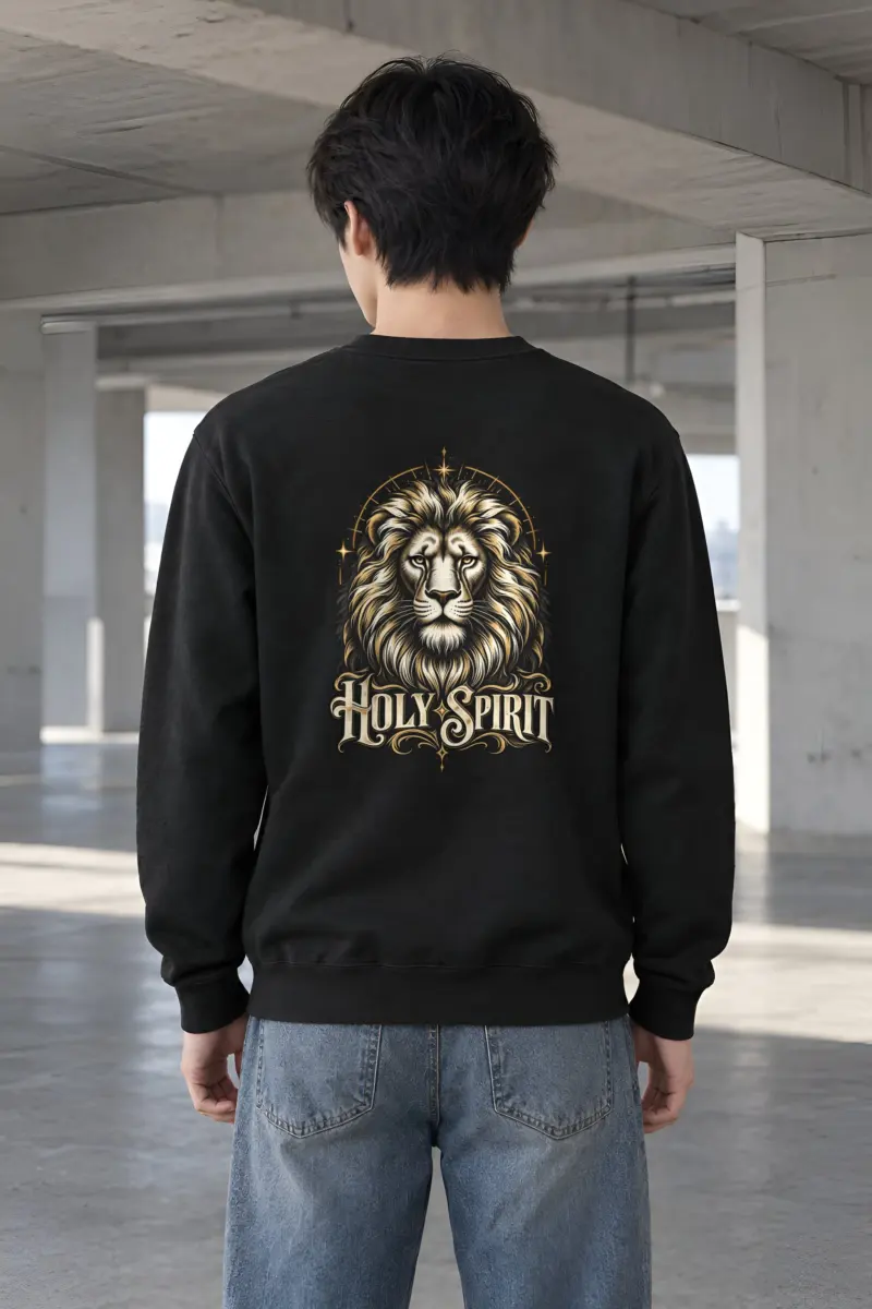 "Holy Spirit Lion" Heavy Blend Unisex Crewneck Sweatshirt