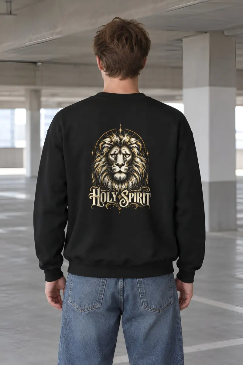 "Holy Spirit Lion" Heavy Blend Unisex Crewneck Sweatshirt