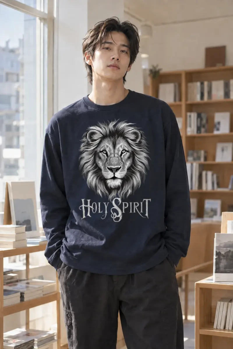 “Holy Spirit Lion” Unisex Longsleeve T-shirt | Gildan 2400