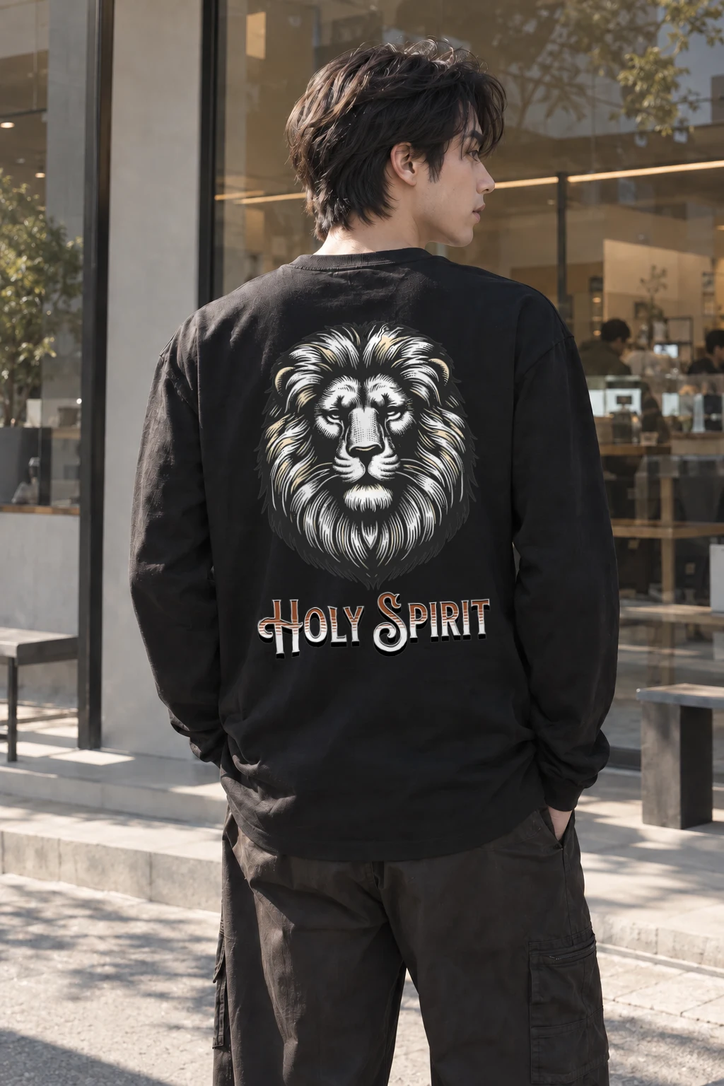 "Holy Spirit Lion" Unisex Longsleeve T-shirt | Gildan 2400