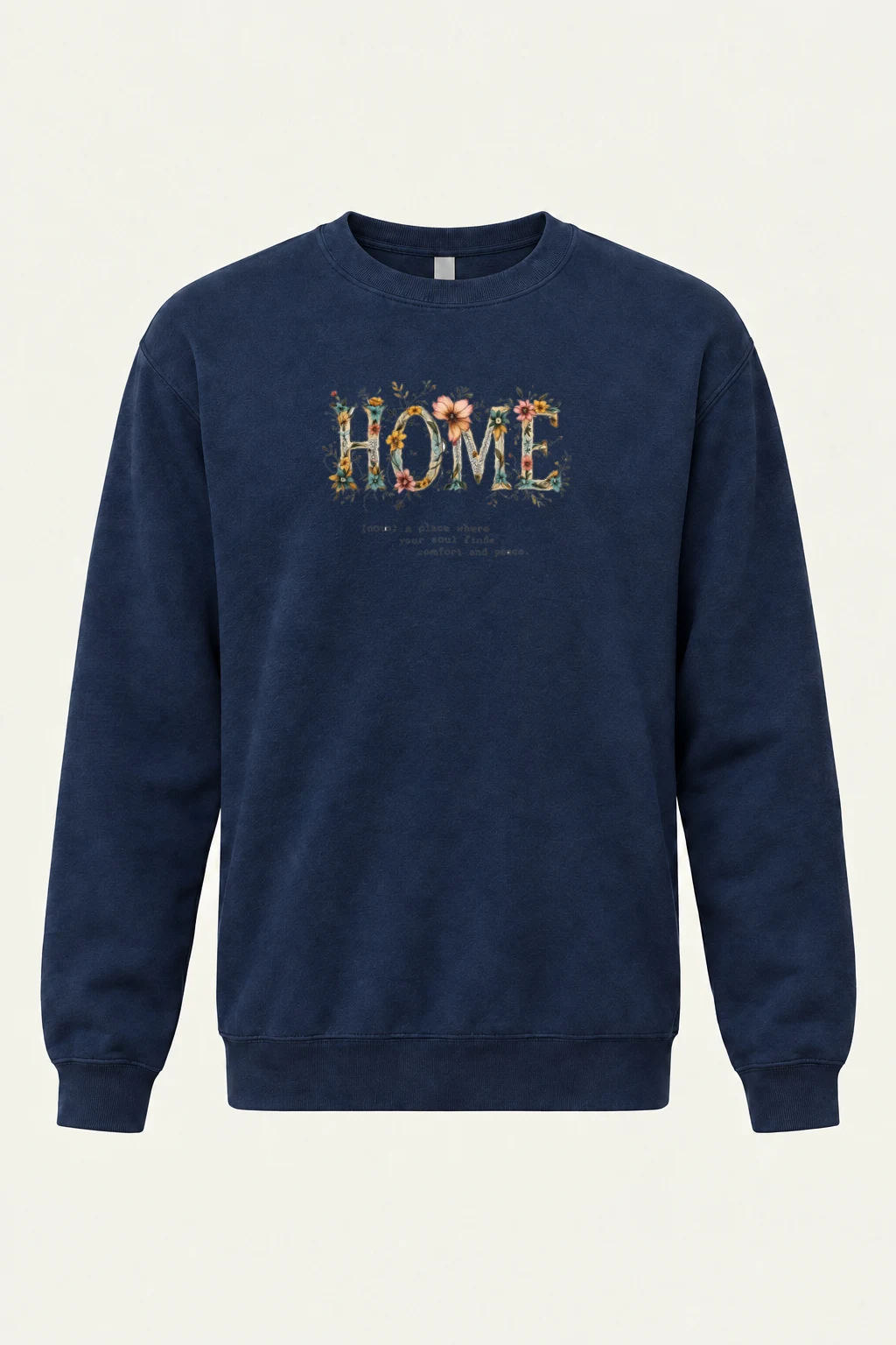 "Home In Bloom" Heavy Blend Unisex Crewneck Sweatshirt | Gildan 18000