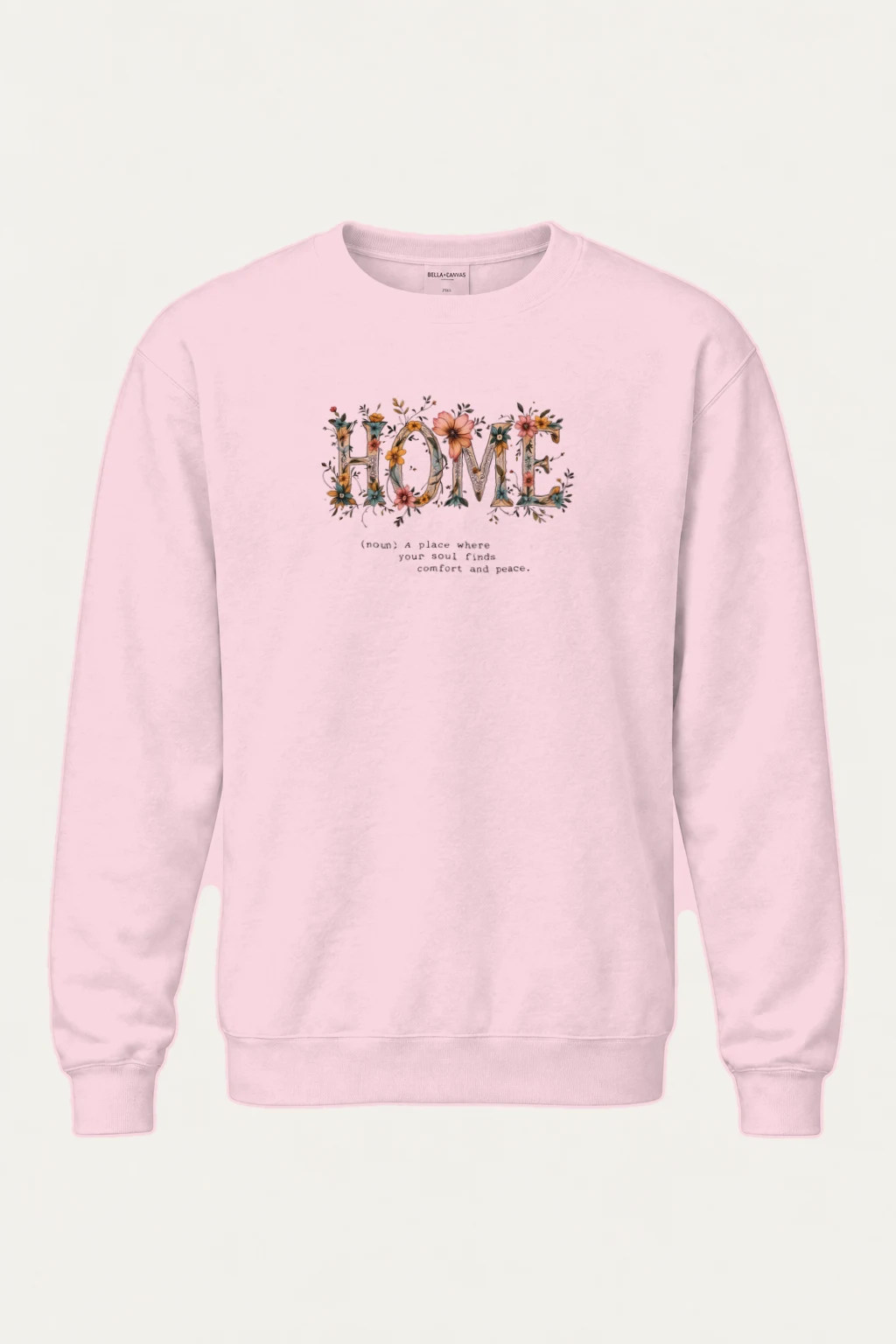 "Home In Bloom" Heavy Blend Unisex Crewneck Sweatshirt | Gildan 18000