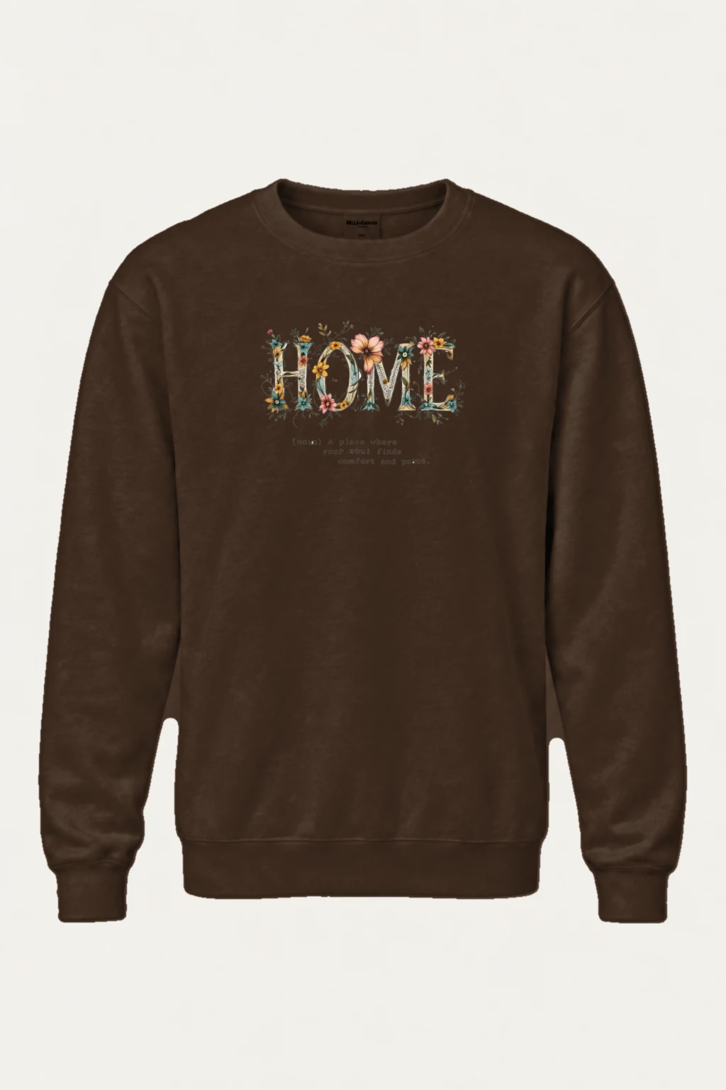 "Home In Bloom" Heavy Blend Unisex Crewneck Sweatshirt | Gildan 18000