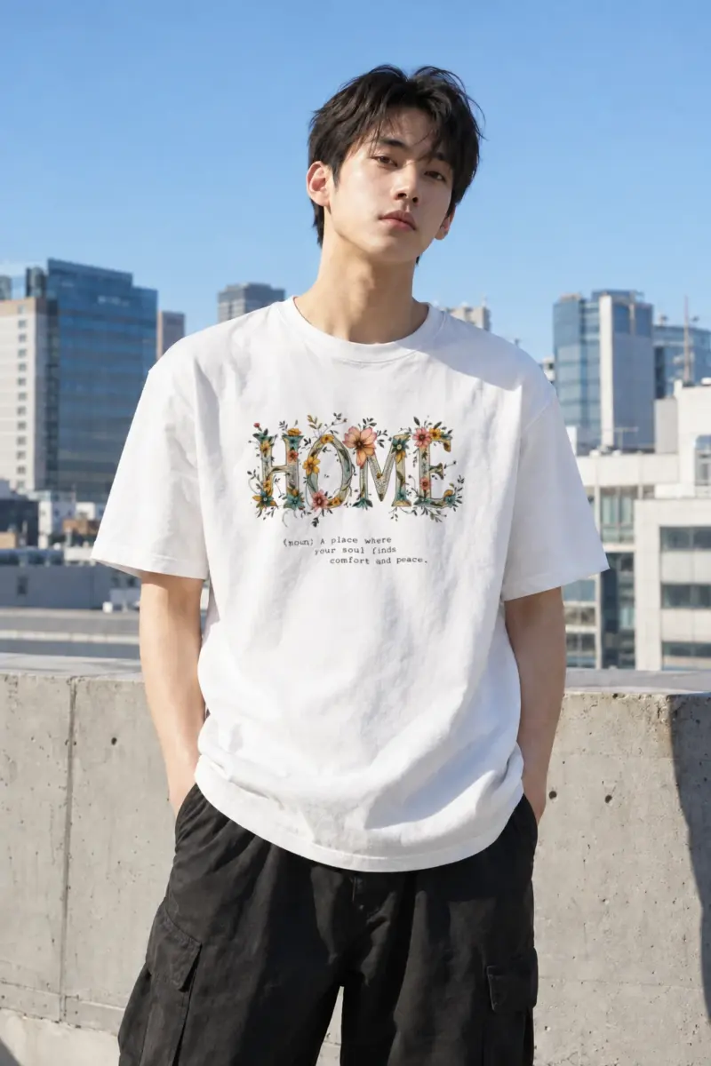 "Home Soul Comfort" Heavyweight Unisex Crewneck T-shirt | Gildan 5000