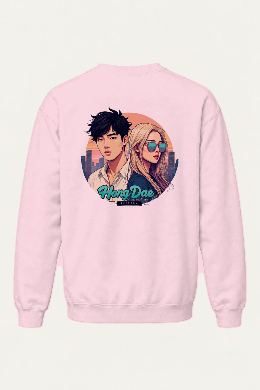 "Hong Dae Freedom" Heavy Blend Unisex Crewneck Sweatshirt | Gildan 18000