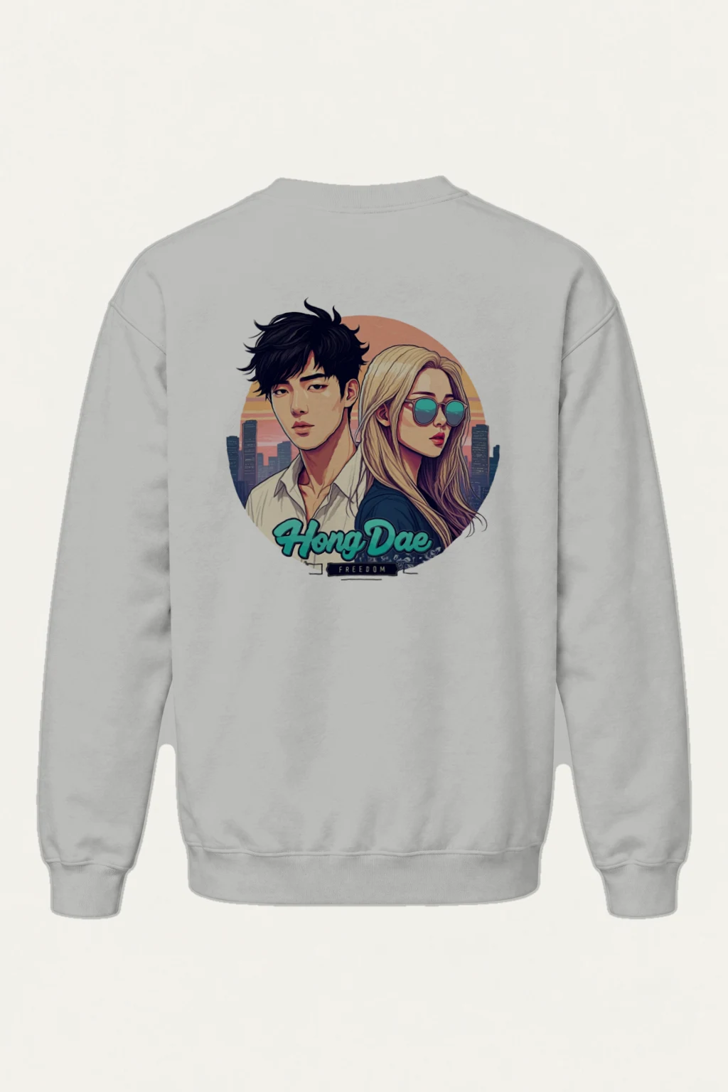 "Hong Dae Freedom" Heavy Blend Unisex Crewneck Sweatshirt | Gildan 18000