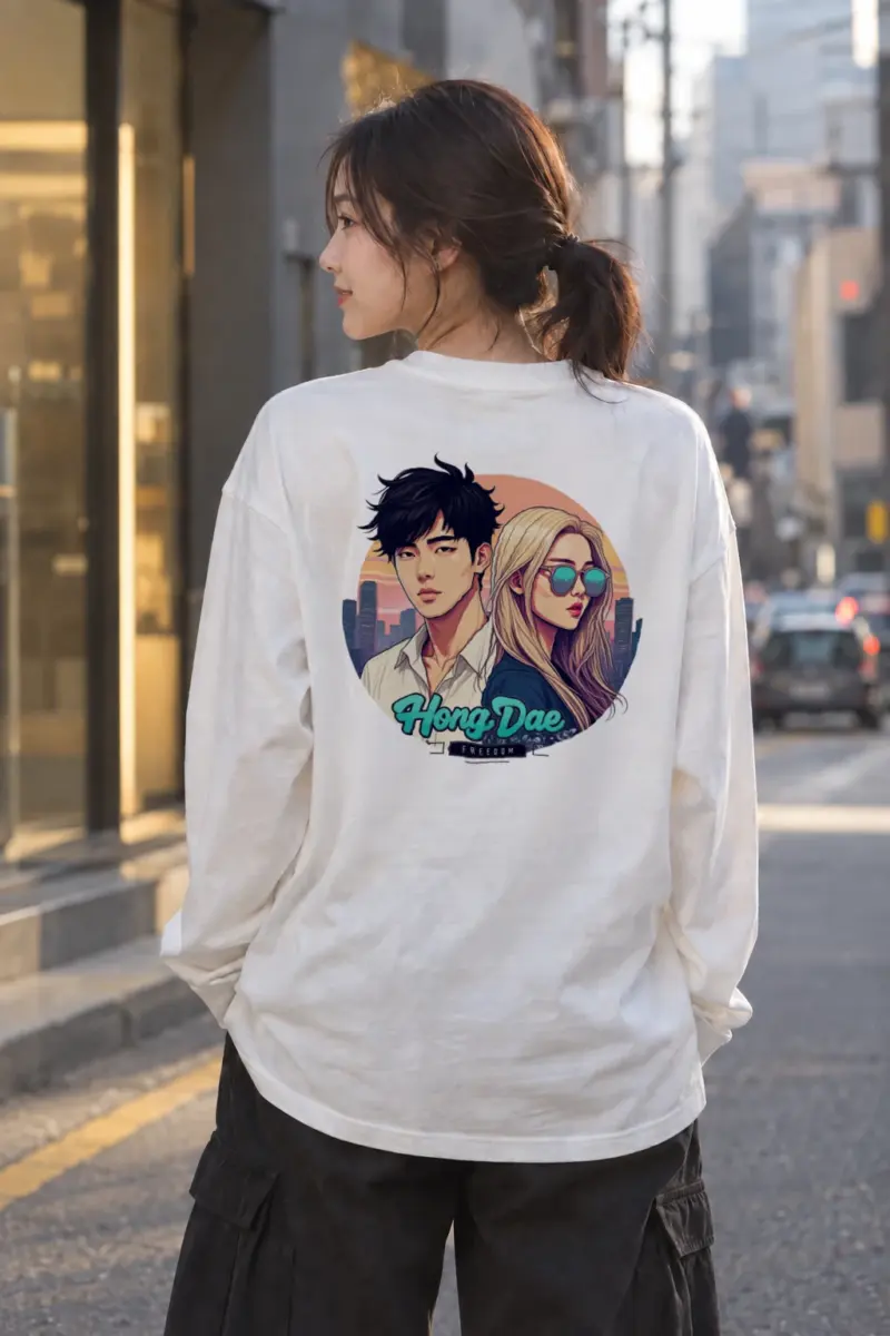 "Hong Dae Freedom" Unisex Longsleeve T-shirt | Gildan 2400