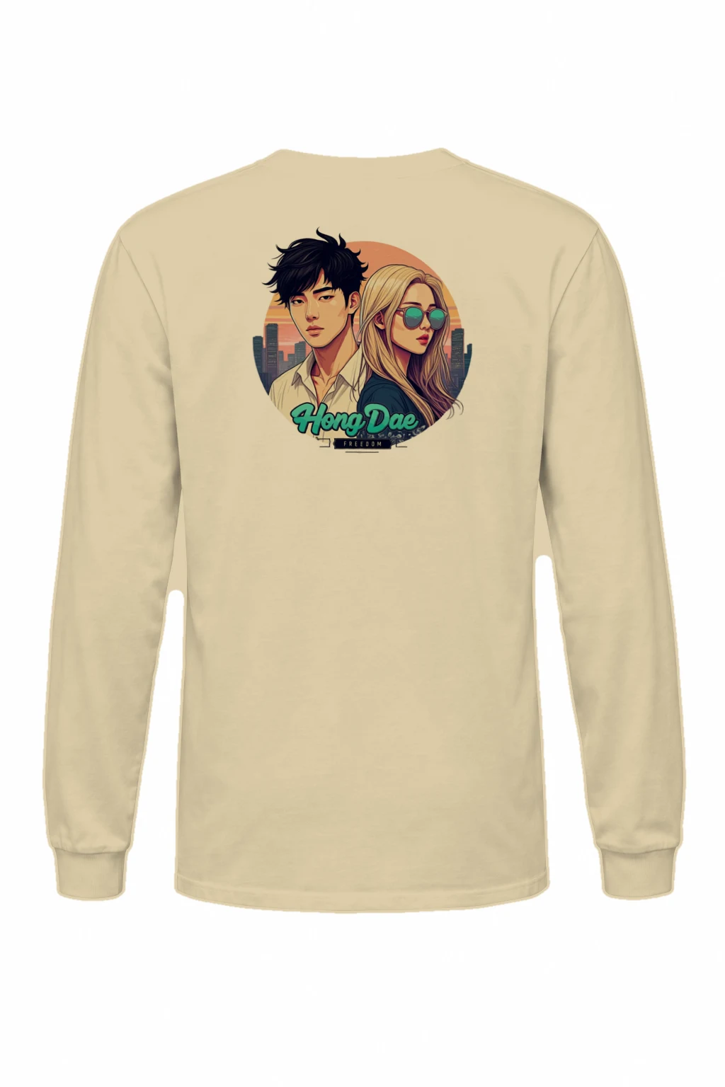 "Hong Dae Freedom" Unisex Longsleeve T-shirt | Gildan 2400
