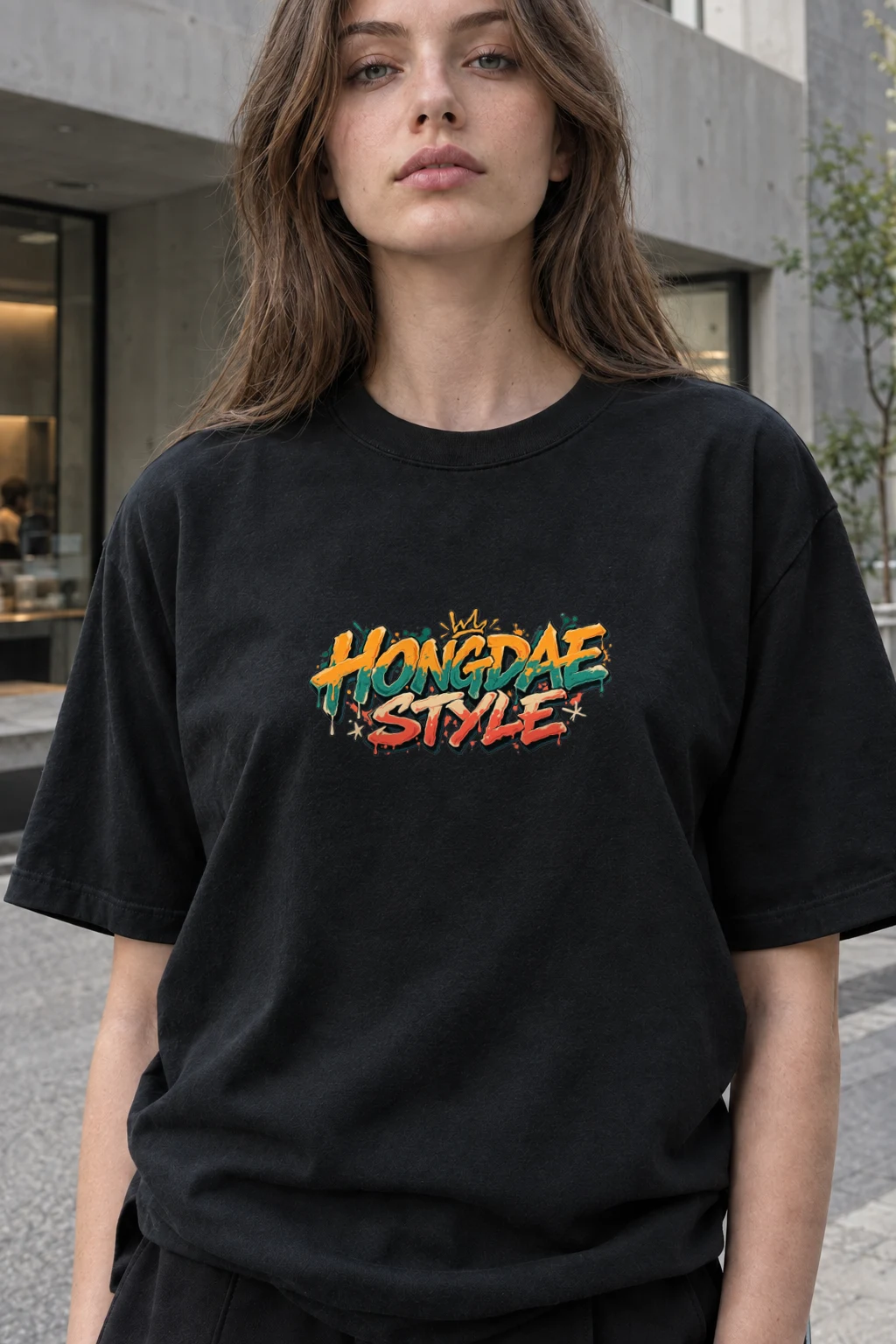 "Hongda Style Crown" Heavyweight Unisex Crewneck T-shirt | Gildan 5000