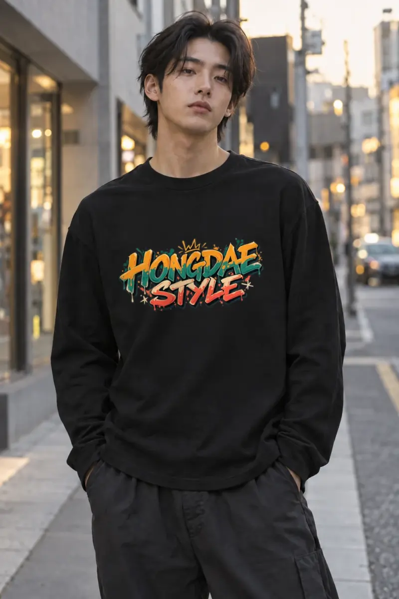 "Hongda Style Crown" Unisex Longsleeve T-shirt | Gildan 2400