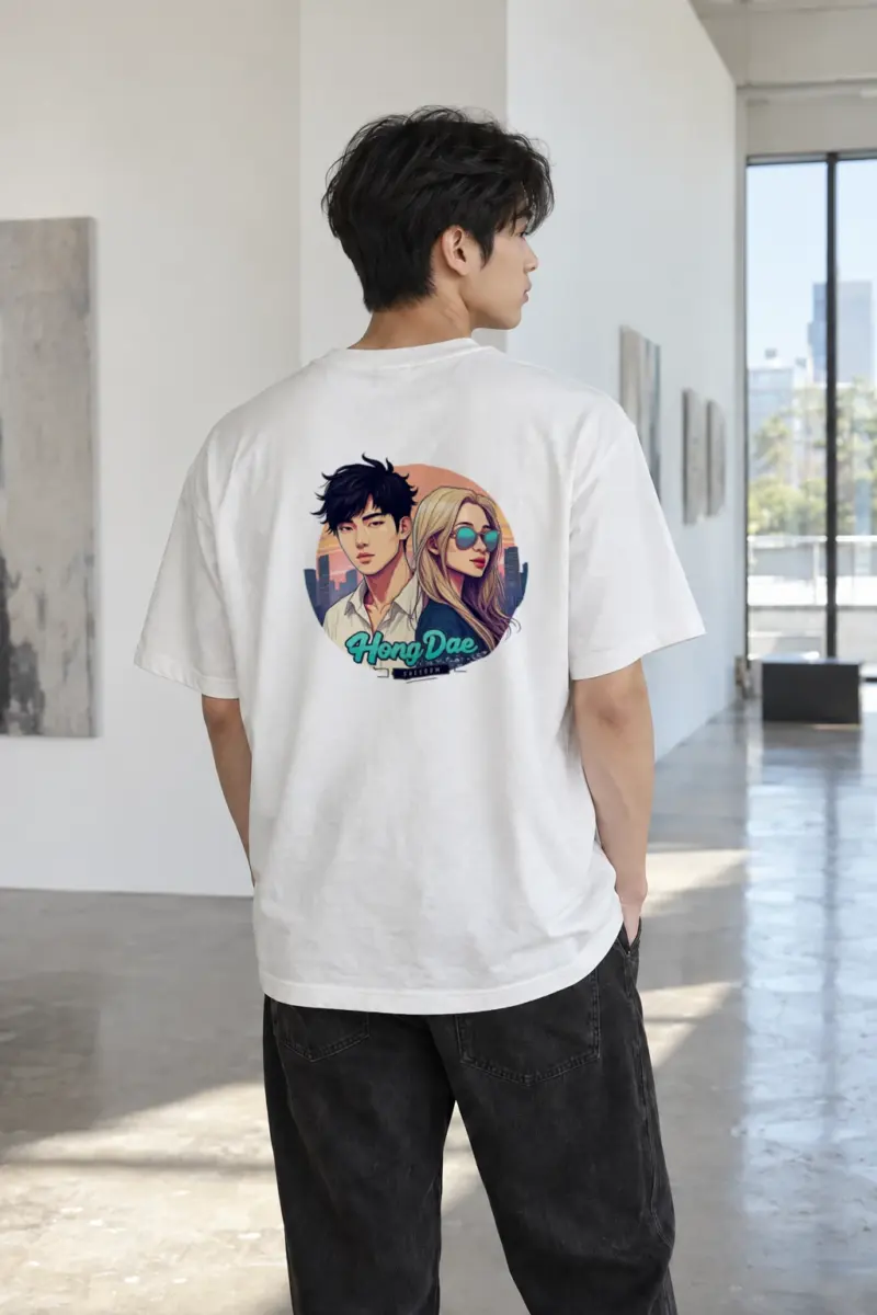 “Hongdae Freedom” Heavyweight Unisex Crewneck T-shirt | Gildan 5000