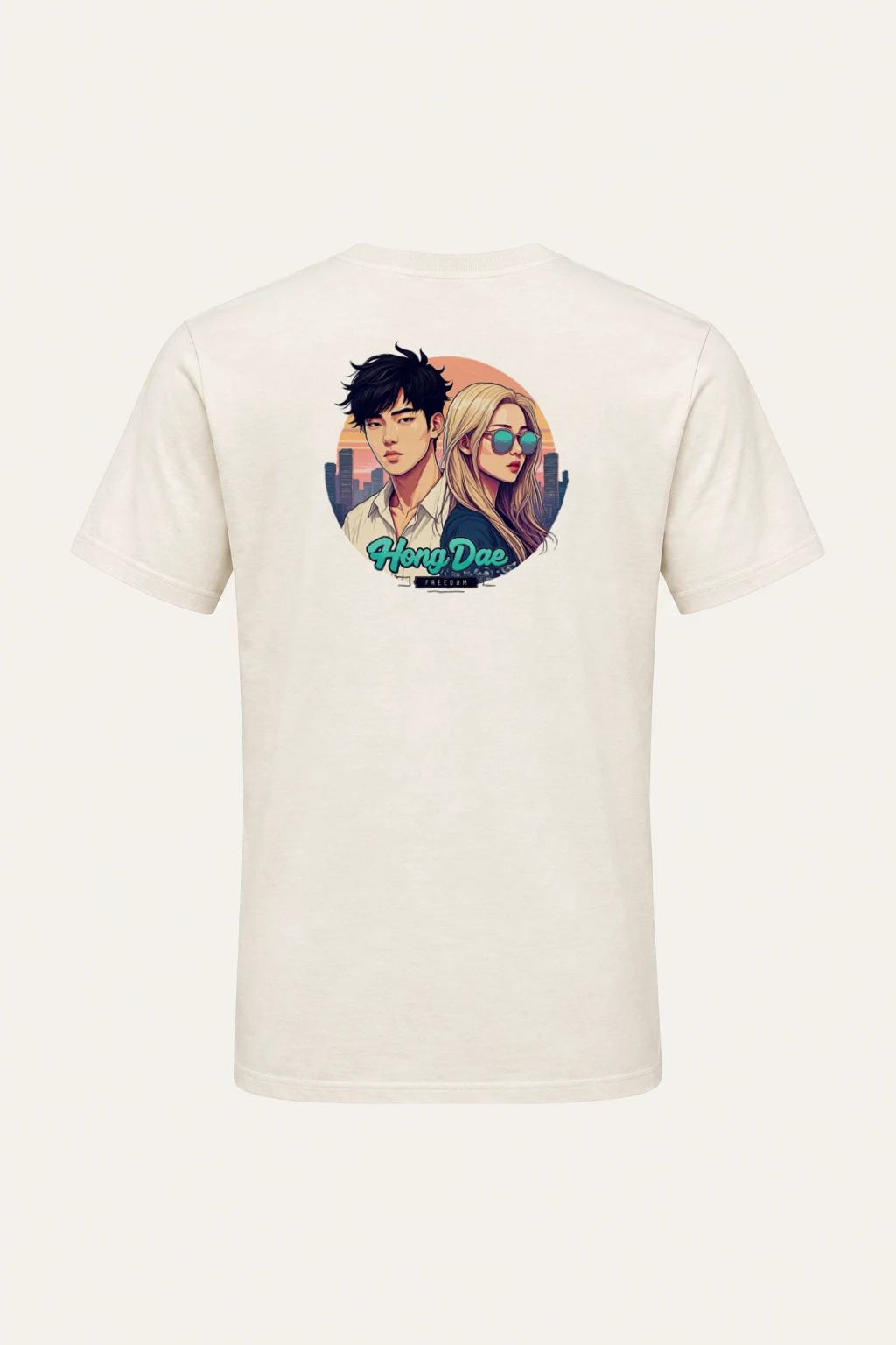 "Hongdae Freedom" Heavyweight Unisex Crewneck T-shirt | Gildan 5000