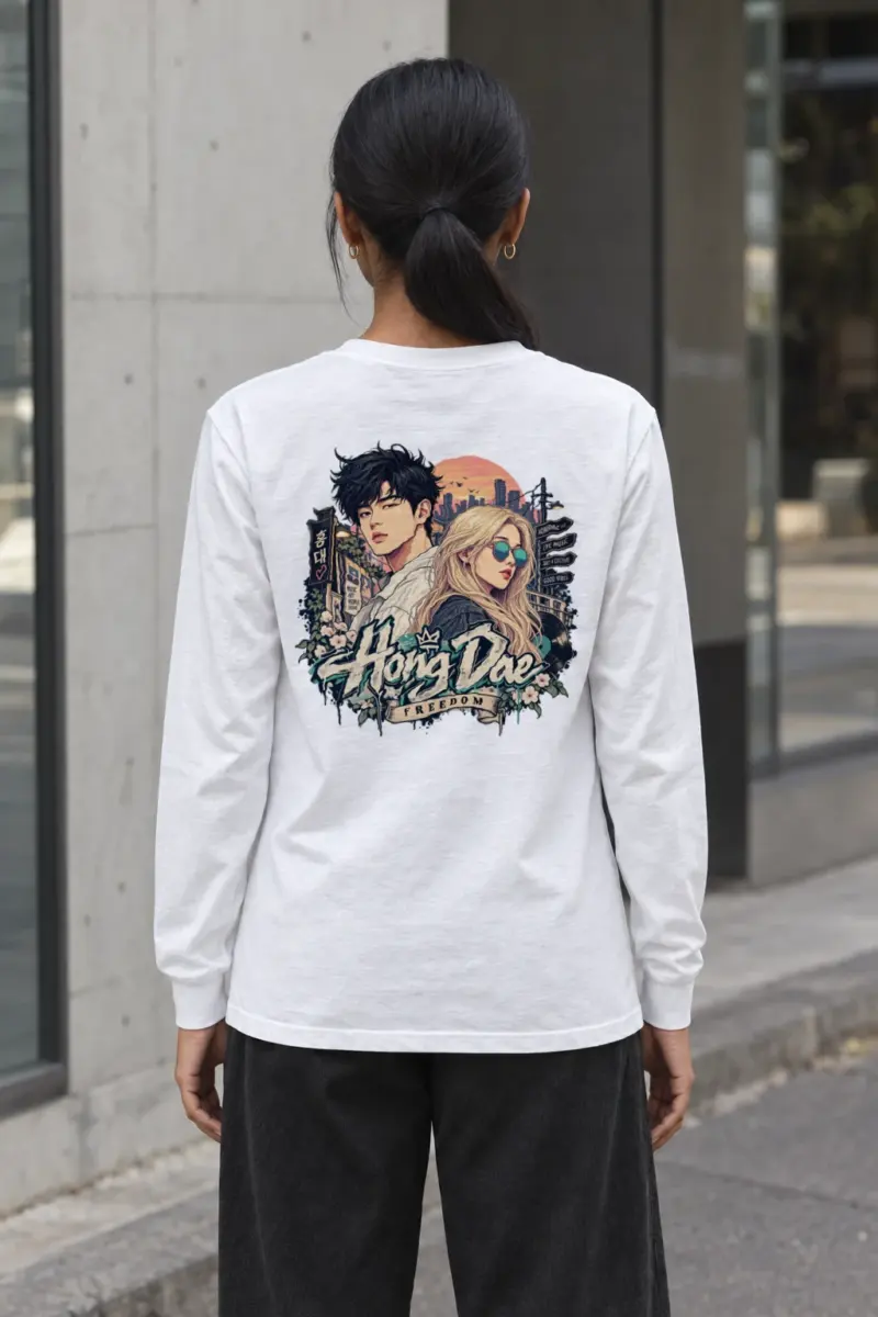 "Hongdae Live Music" Unisex Longsleeve T-shirt | Gildan 2400