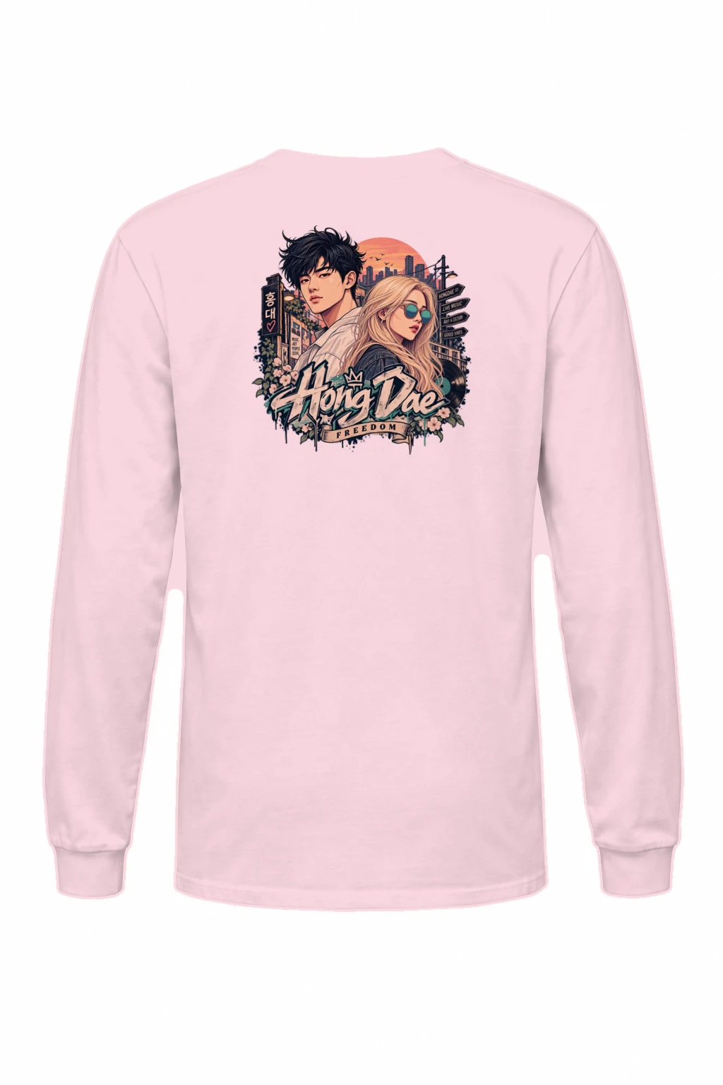 "Hongdae Live Music" Unisex Longsleeve T-shirt | Gildan 2400