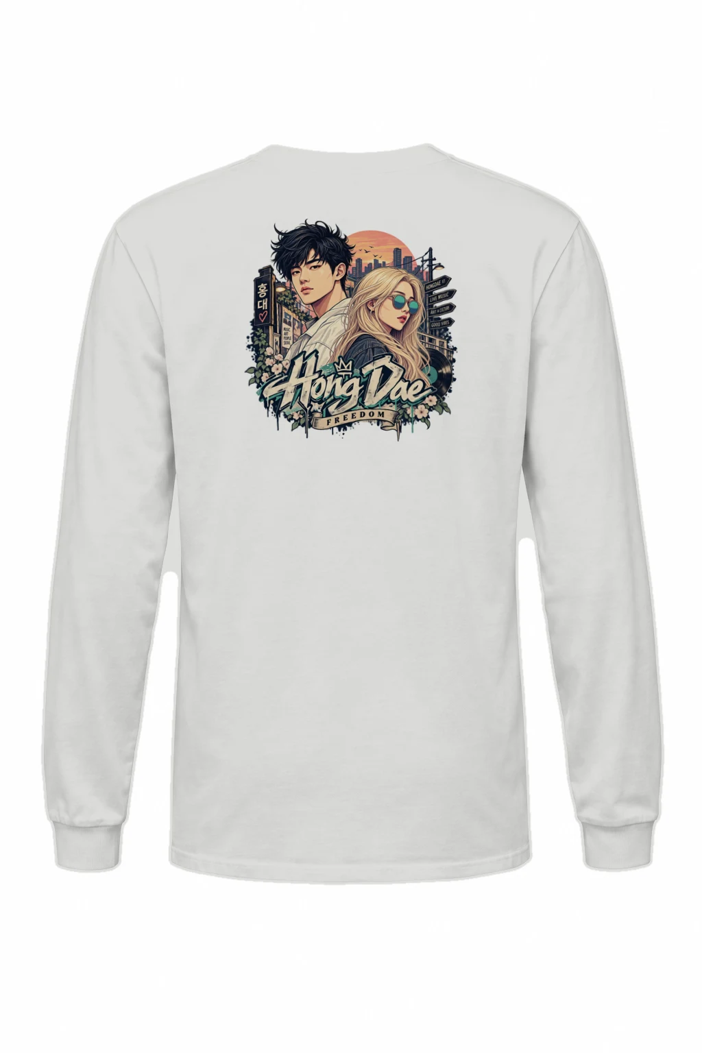 "Hongdae Live Music" Unisex Longsleeve T-shirt | Gildan 2400