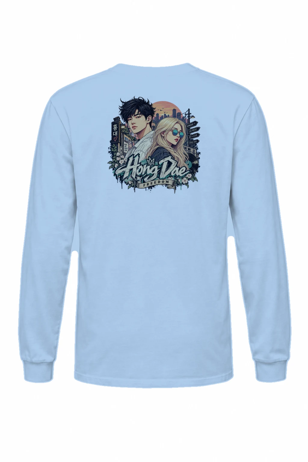 "Hongdae Live Music" Unisex Longsleeve T-shirt | Gildan 2400