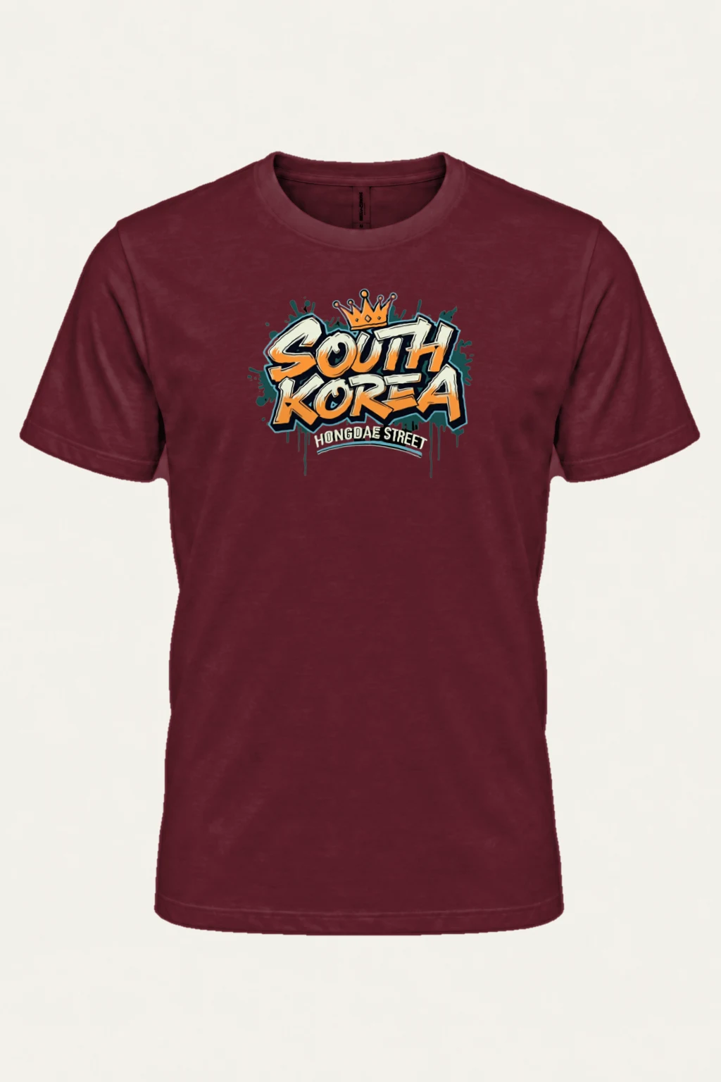 "Hongdae Street Crown" Heavyweight Unisex Crewneck T-shirt | Gildan 5000