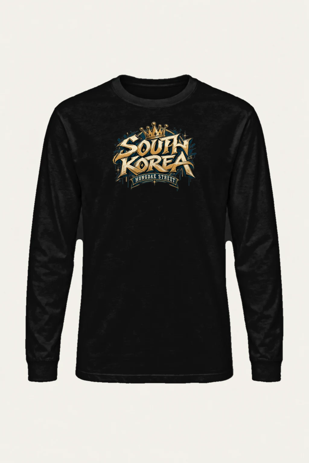 "Hongdae Street Crown" Unisex Longsleeve T-shirt | Gildan 2400