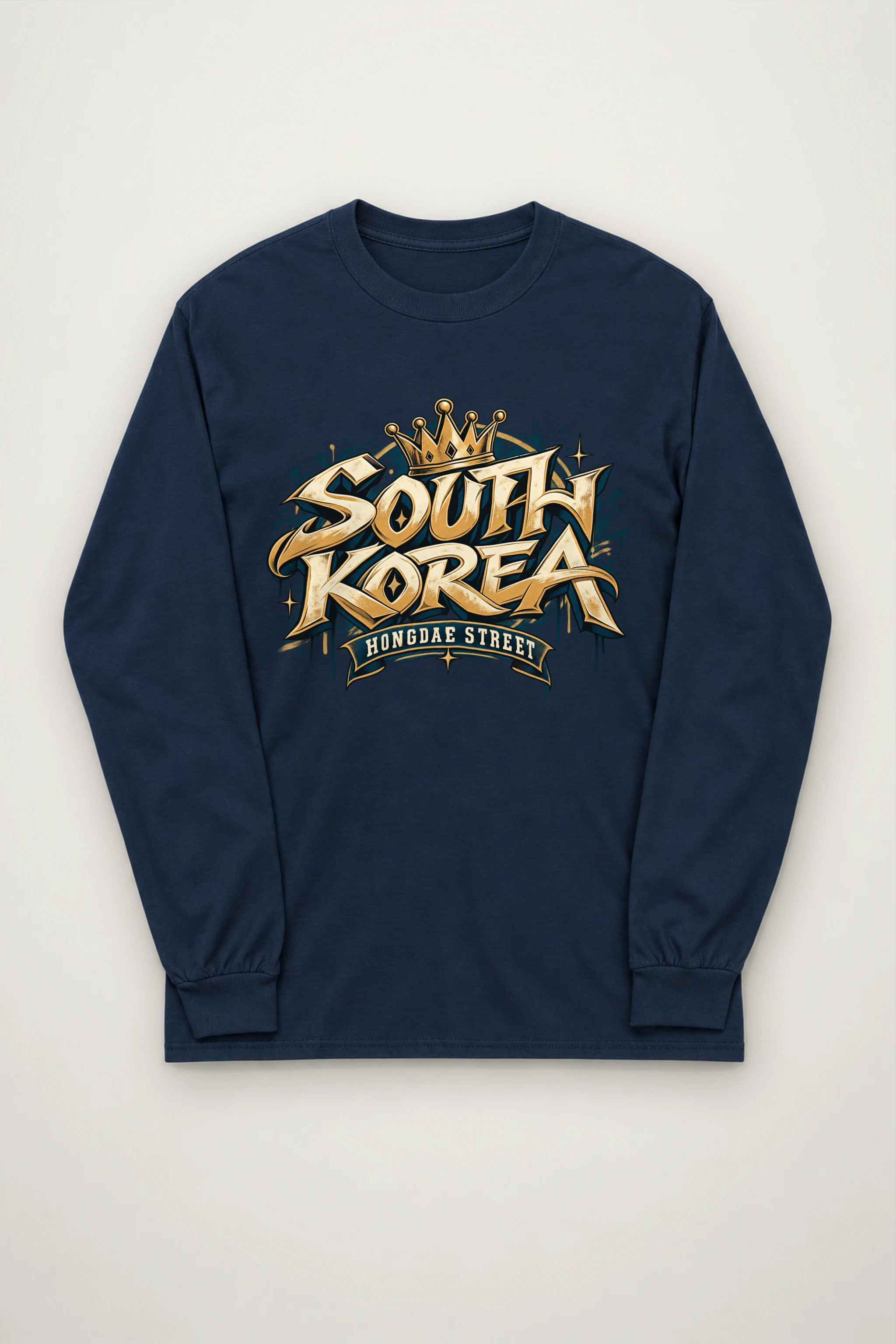 "Hongdae Street Crown" Unisex Longsleeve T-shirt