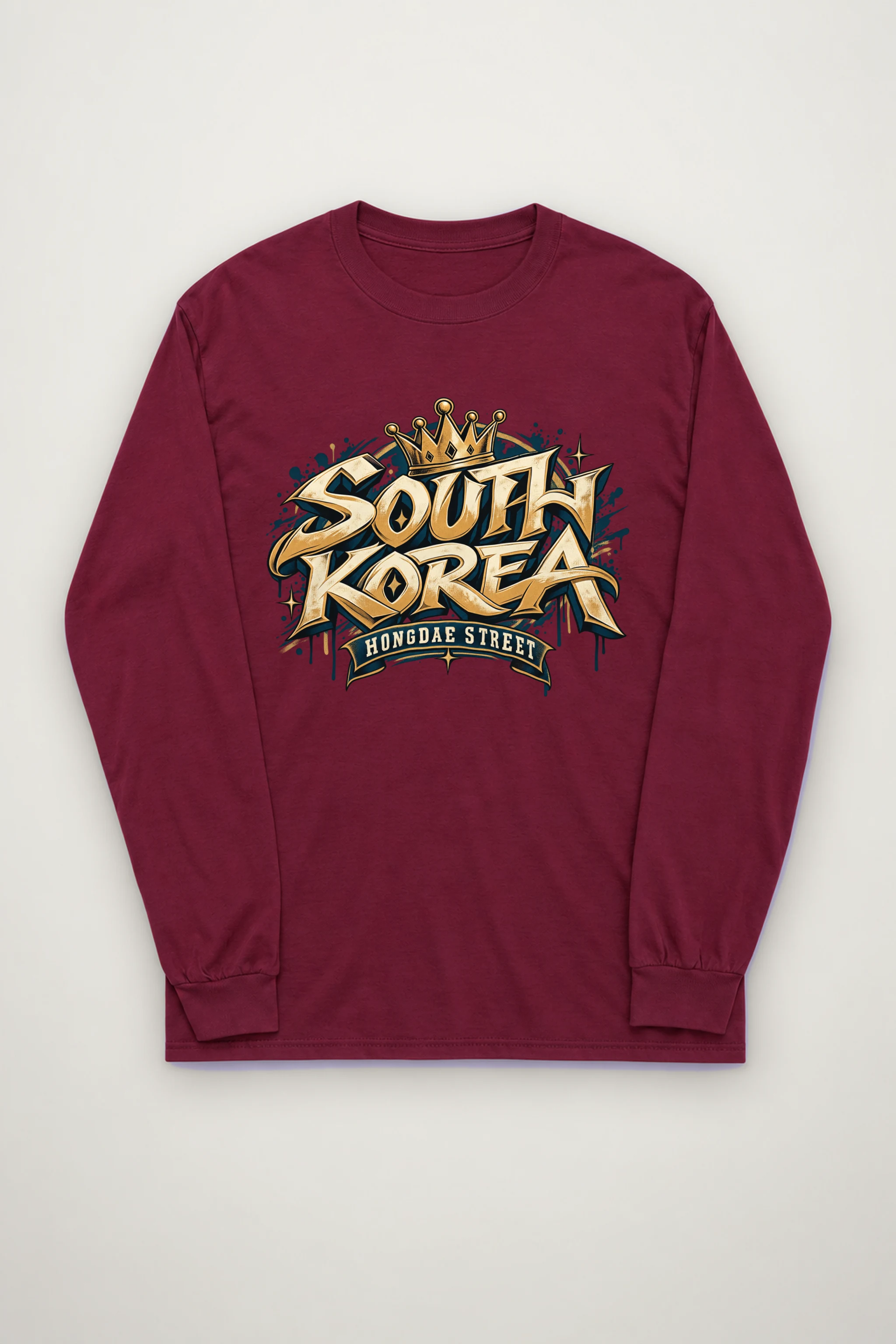 "Hongdae Street Crown" Unisex Longsleeve T-shirt