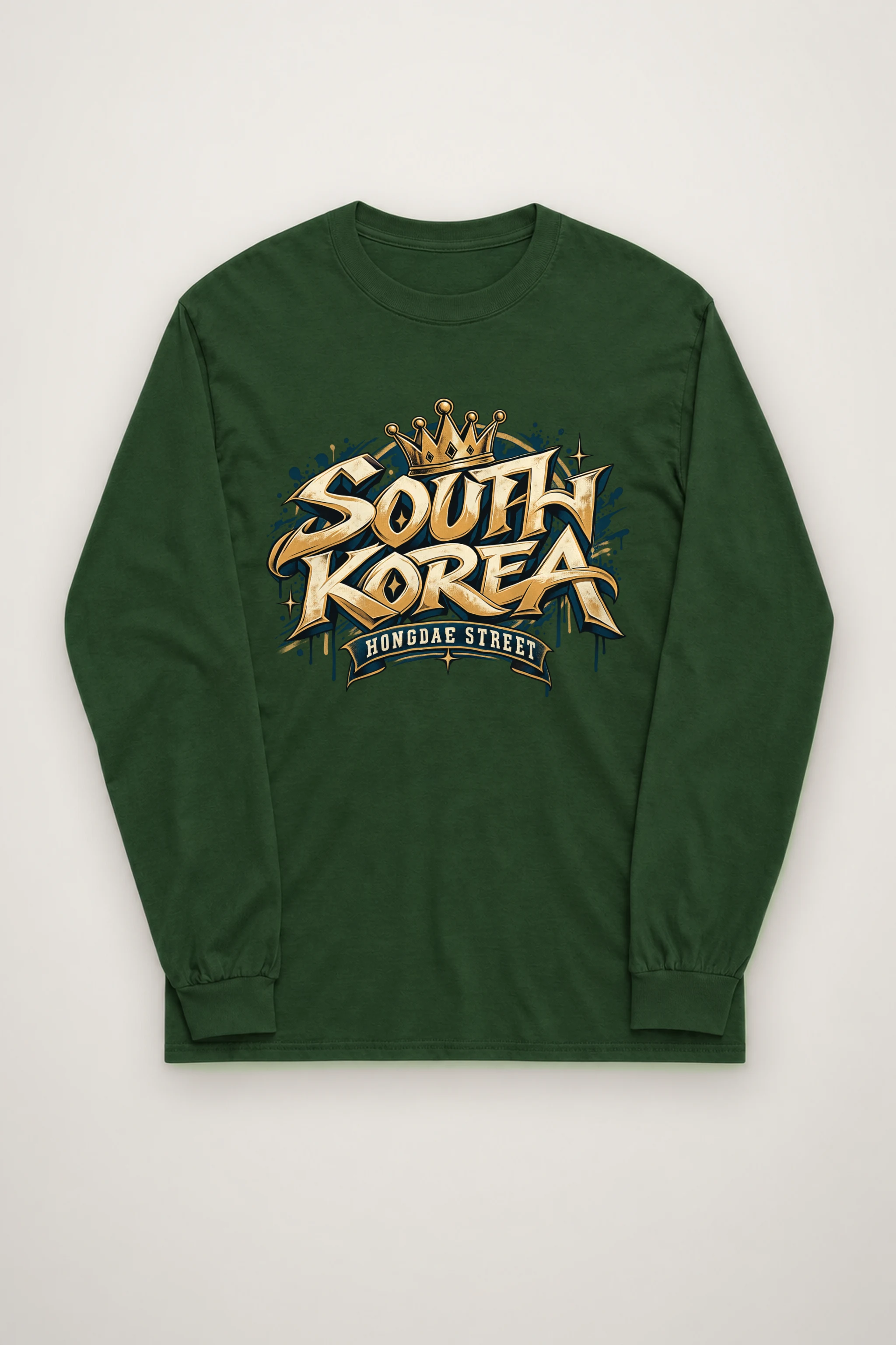 "Hongdae Street Crown" Unisex Longsleeve T-shirt