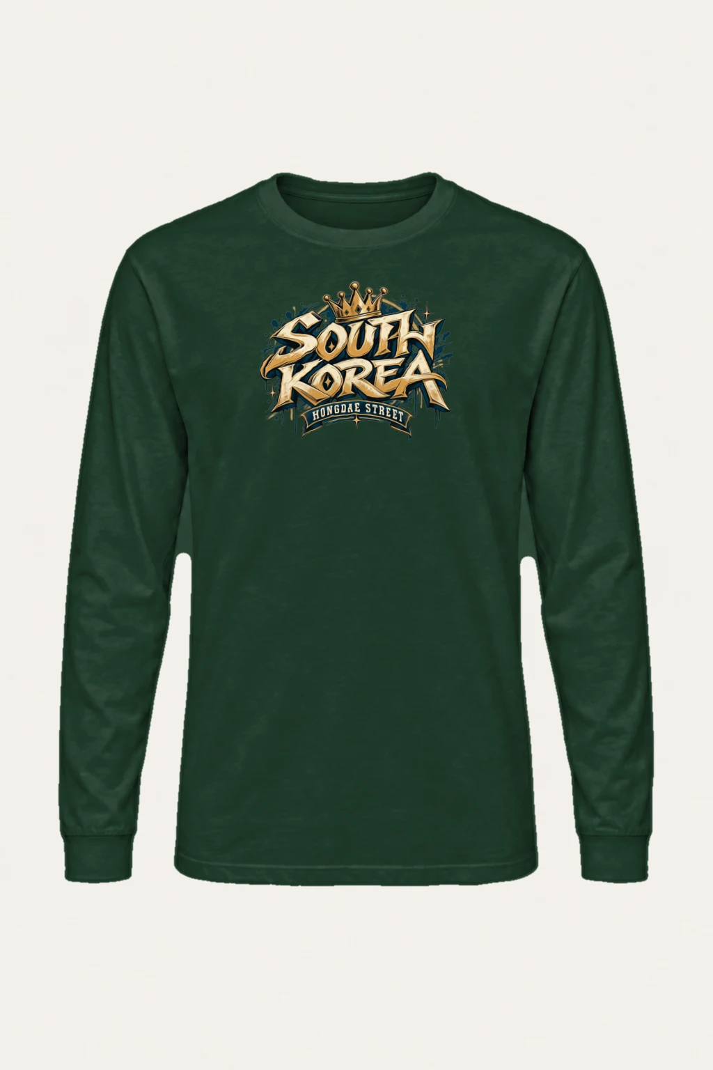 "Hongdae Street Crown" Unisex Longsleeve T-shirt | Gildan 2400