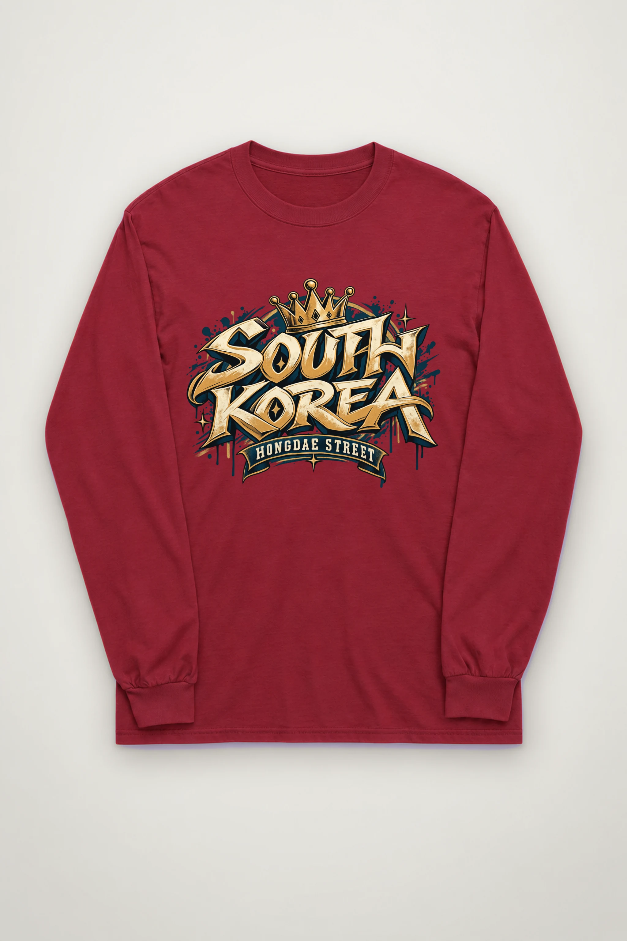 "Hongdae Street Crown" Unisex Longsleeve T-shirt
