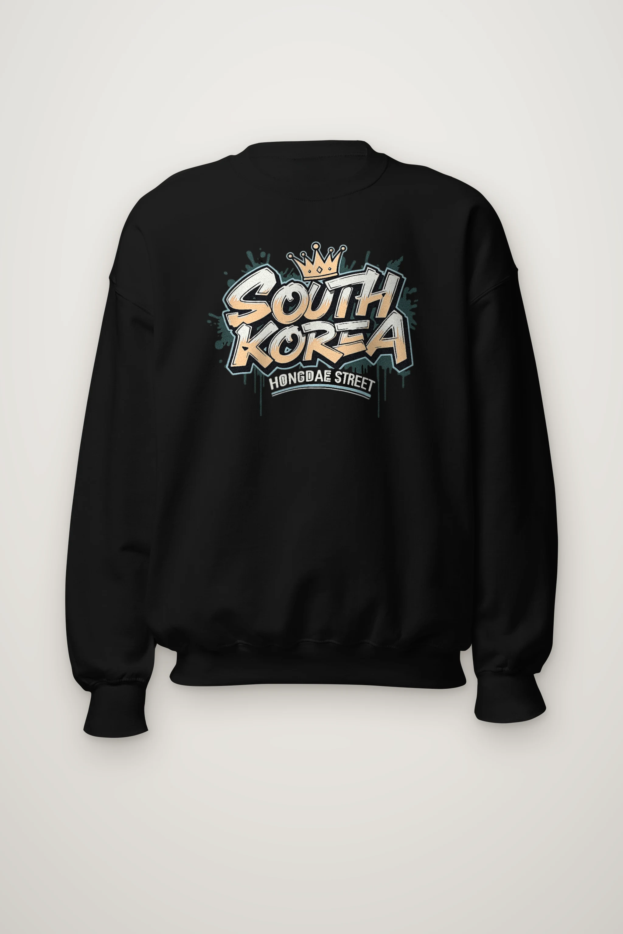"Hongdae Street" Heavy Blend Unisex Crewneck Sweatshirt