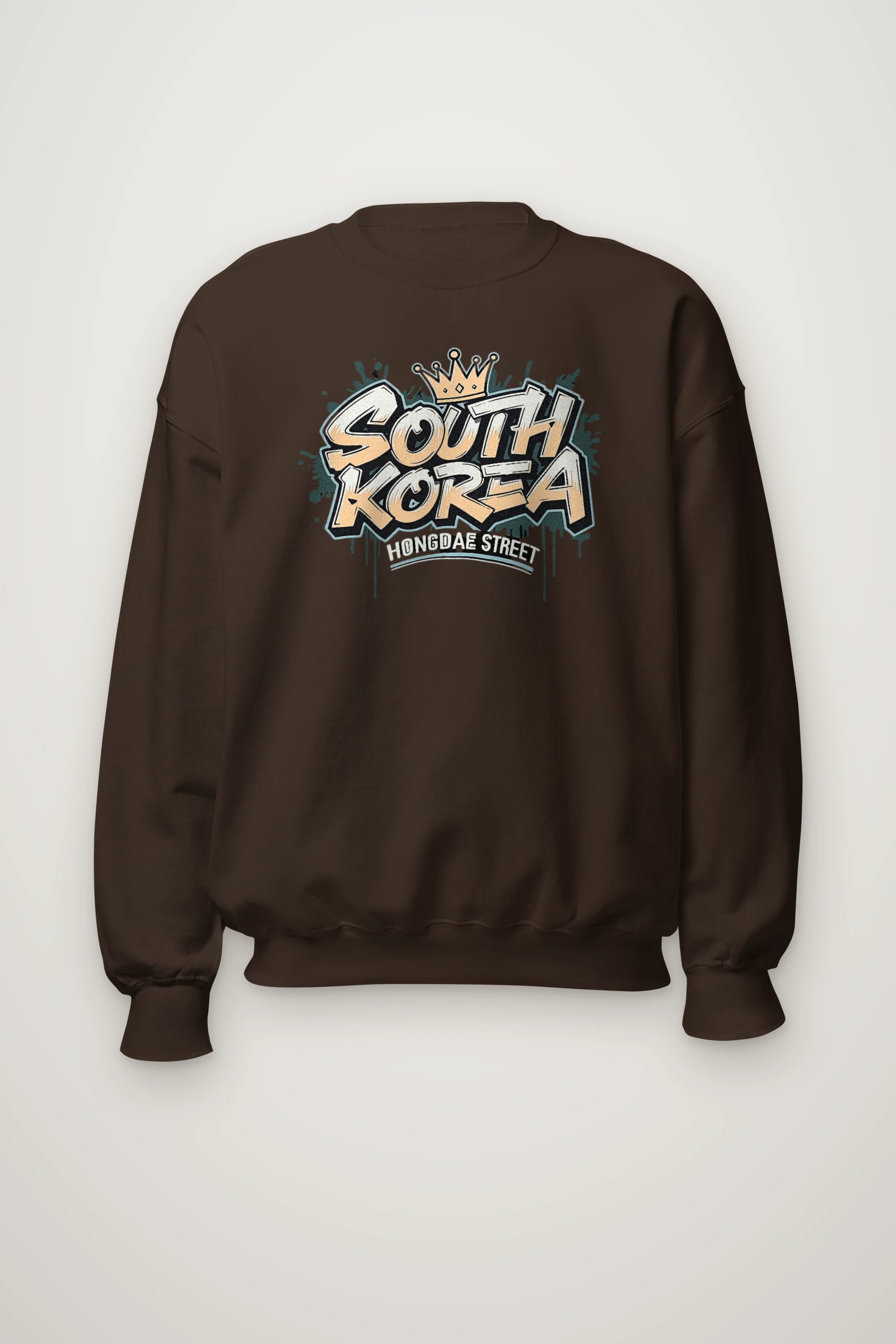 "Hongdae Street" Heavy Blend Unisex Crewneck Sweatshirt