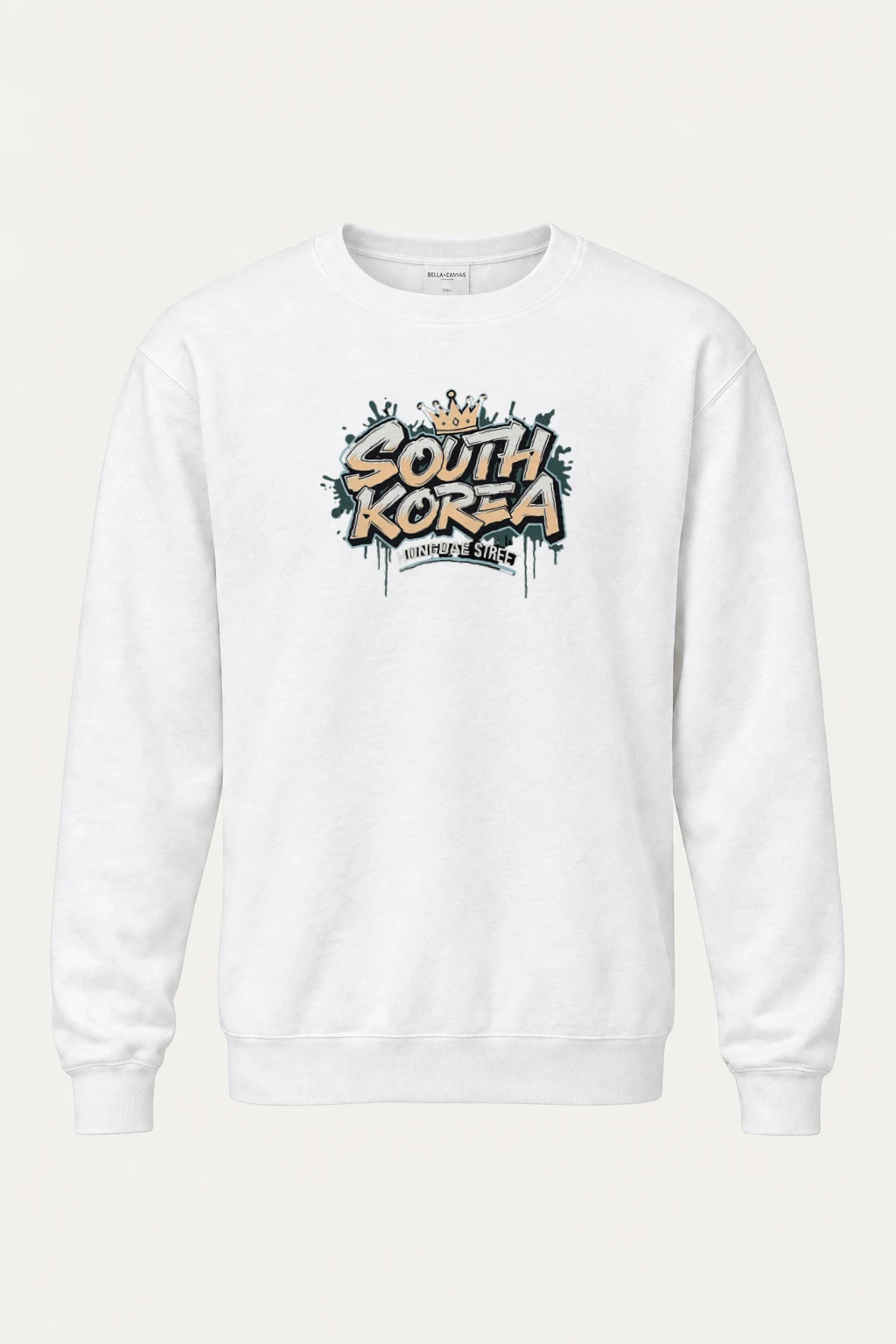 "Hongdae Street" Heavy Blend Unisex Crewneck Sweatshirt | Gildan 18000
