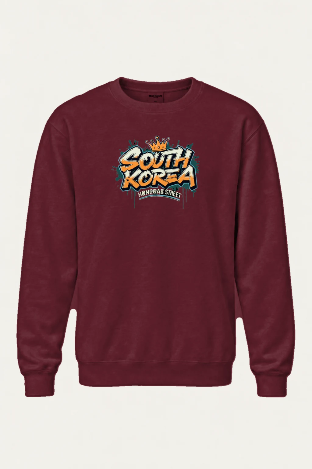 "Hongdae Street" Heavy Blend Unisex Crewneck Sweatshirt | Gildan 18000