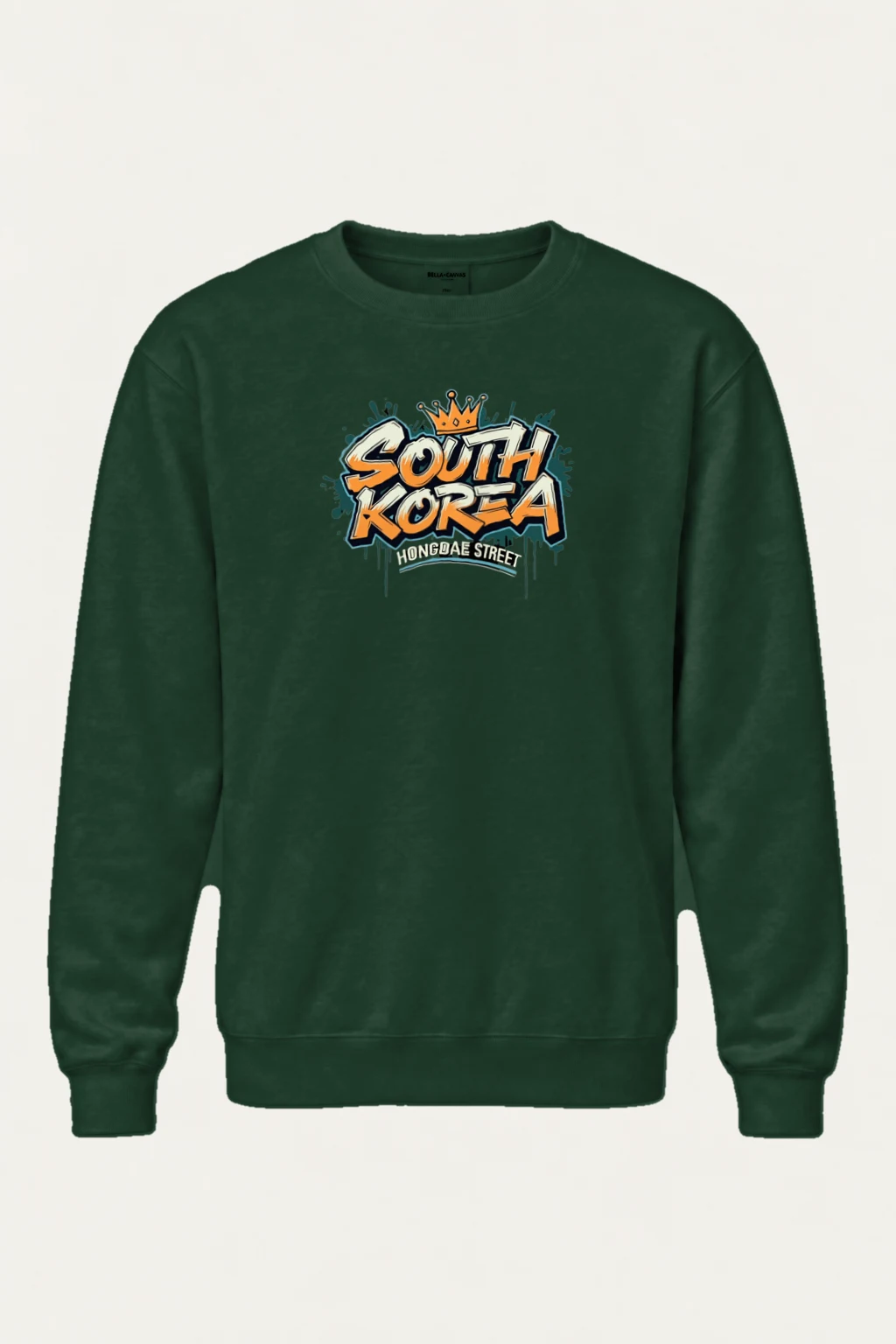"Hongdae Street" Heavy Blend Unisex Crewneck Sweatshirt | Gildan 18000
